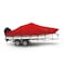 Eevelle Windstorm Boat Cover V HULL Center Console, Low or No Bow Rails w/Outboard 20' 6in. L 102in. W Red WSVCC20102B-RED - alternate 1